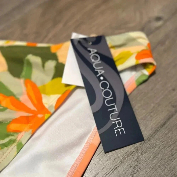 NWT Colorful Floral Print Bikini Bottoms - Picture 2 of 2